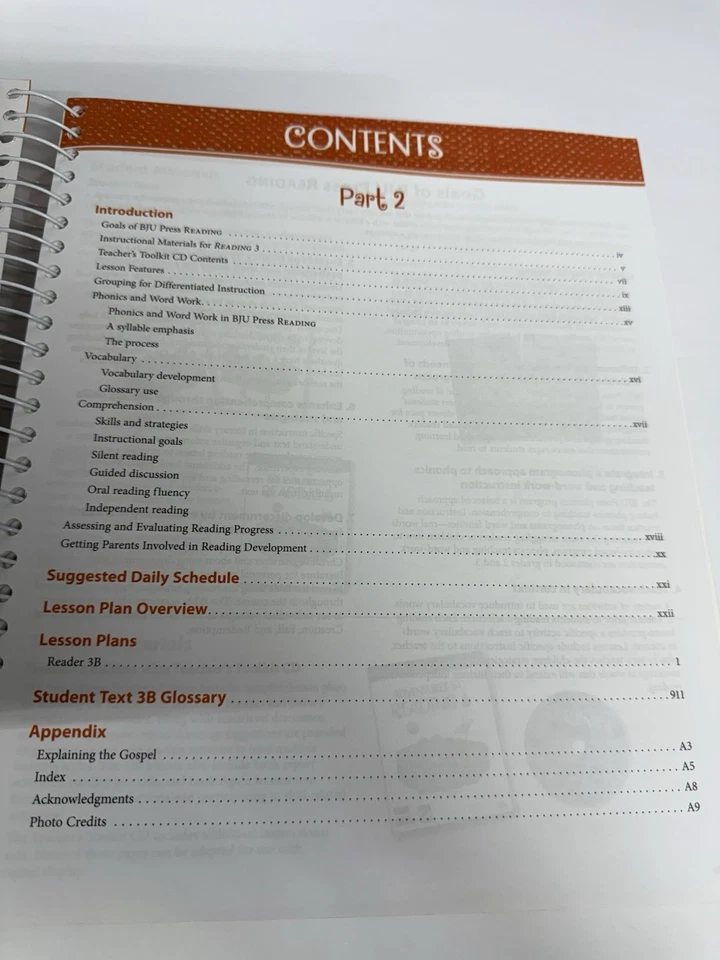 BJU Press Adventures in Reading 3 Teacher Edition Part 2 Third Edition - Image 2 of 2