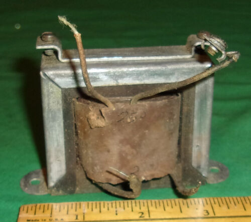 Audio Output Transformer C-3081 (30:1) 1940s 10-Watt Clean! Working! 6V6 6F6 etc - Picture 1 of 7