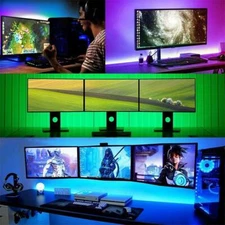 BLUE 16ft 150 SMD LED Flexible Light Strip Ribbon Waterproof DC12V Car Marine US