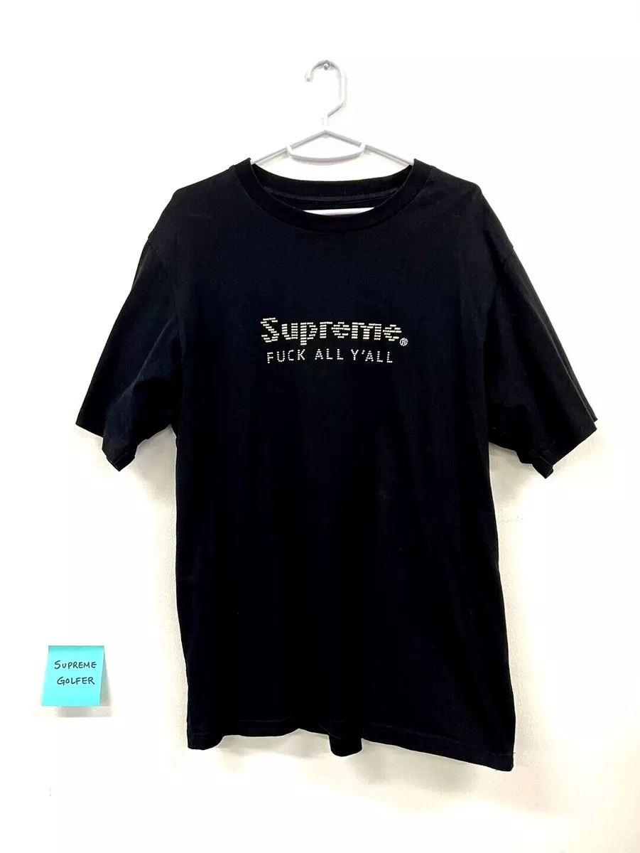 Supreme Gold Bars Tee Navy Blue (SS19) Size Medium