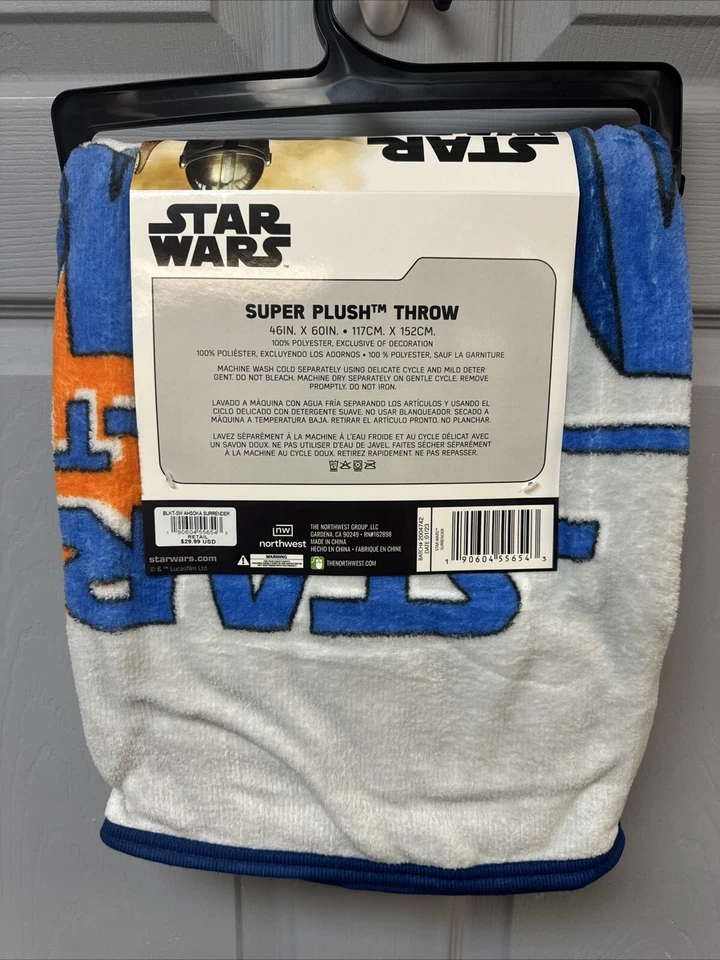 Manta DISNEY STAR WARS The Mandalorian 40 x 60 Super Peluche Tiro (Nuevo) Foto 2 de 2