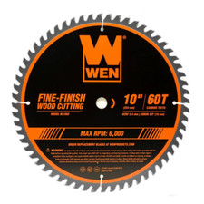 10 In. 60-Tooth Fine-Finish Professional Woodworking Saw Blade for Miter Saws