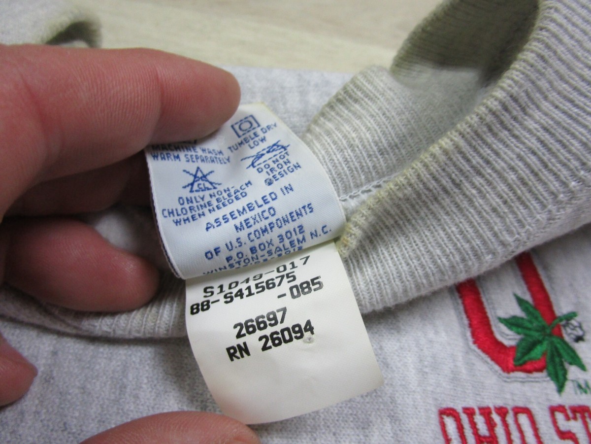 Vintage 90s Champion Reverse Weave Ohio State University