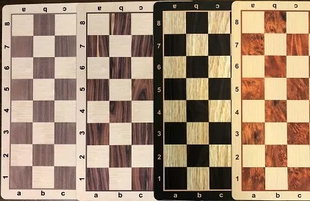 Mousepad Woodgrain Floppy Chess Board - Made in USA