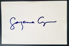 SUZANNE CRYER Signed Index Card Authentic Autograph SEINFELD ~The Yada Yada~ 
