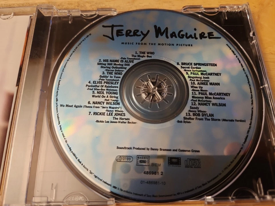 Jerry McGuire: Music from the Motion Picture CD, Dylan, The Who, McCartney Elvis - Image 2 of 4