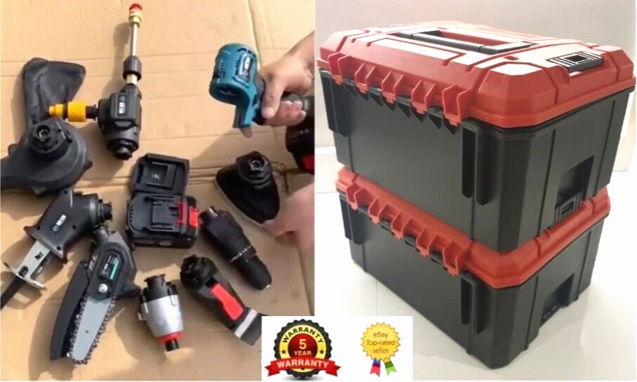 Multi Power tool Cordless Combo Kit 10 in 1 Makita compatible Hedge Trimmer +12 - Image 2 of 4