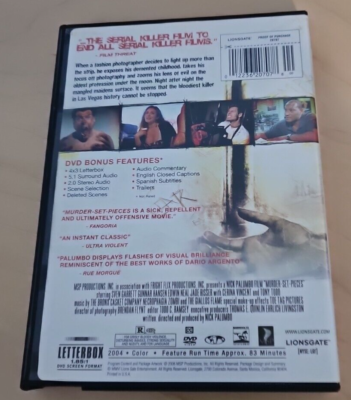 2004 2006 MURDER SET PIECES TONY TODD DVD BLOCKBUSTER VIDEO CASE