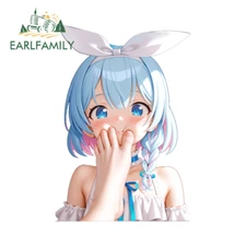 EARLFAMILY 5.1" Girl Game Car Stickers Fashion Cool Laptop Host RV JDM Decals