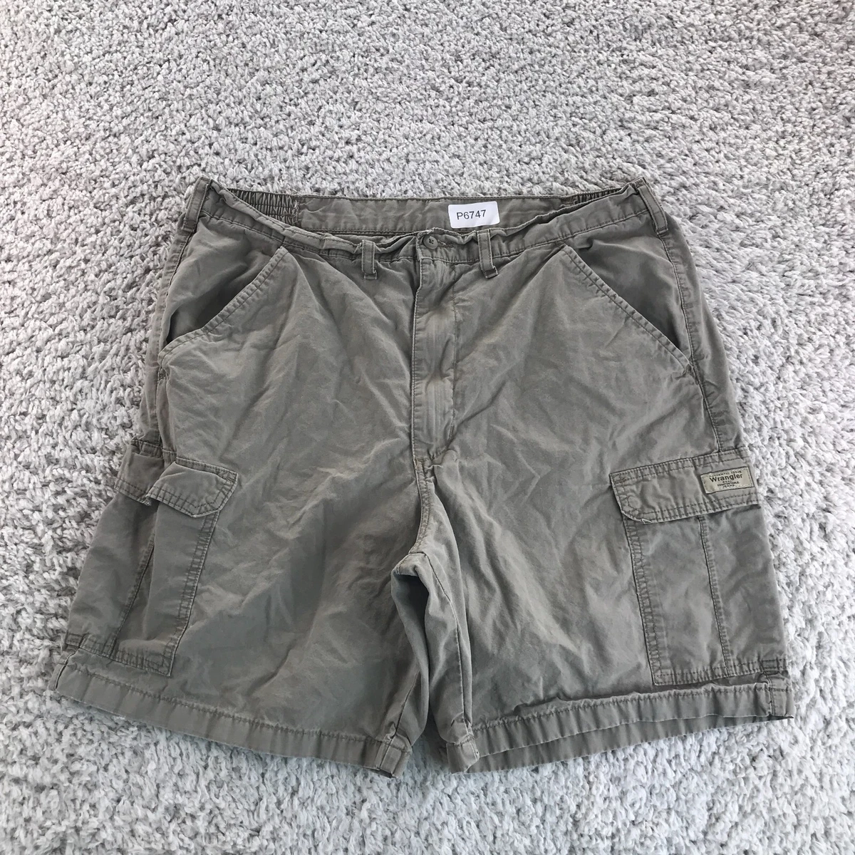 Wrangler Men Cargo shorts adult Waist 38 outdoor casual green eBay