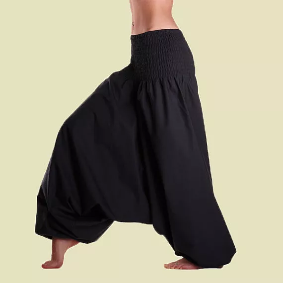 HR0206 Aladdin Pants, Harem Pants 100% Cotton Harem Pants Unisex Low Crotch Yoga  Trousers - LaFactory