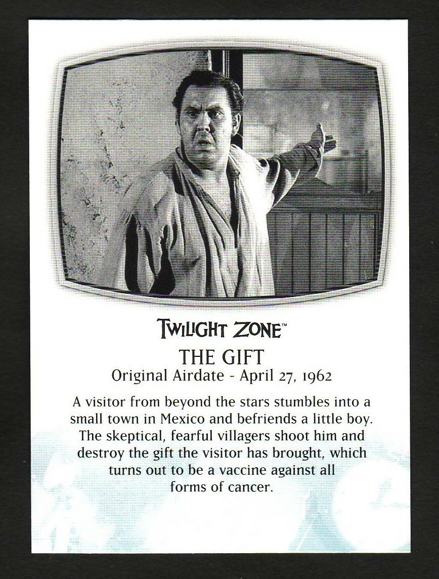 COMPLETE TWILIGHT ZONE BASE CARD 53 THE GIFT AND HE'S ALIVE