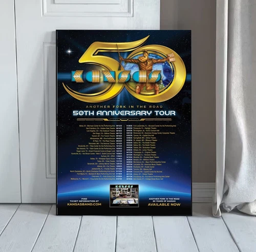 Kansas 50th Anniversary Tour 2024 Poster