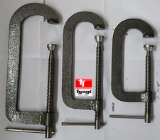Image of G CLAMP HEAVY DUTY CAST IRON WOOD WORKING CARPENTRY WELDING CRAMP 6" 8" 10"