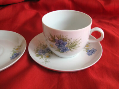 Tasse & Untertasse Kahla Porzellan Tasse Unterteller Teller