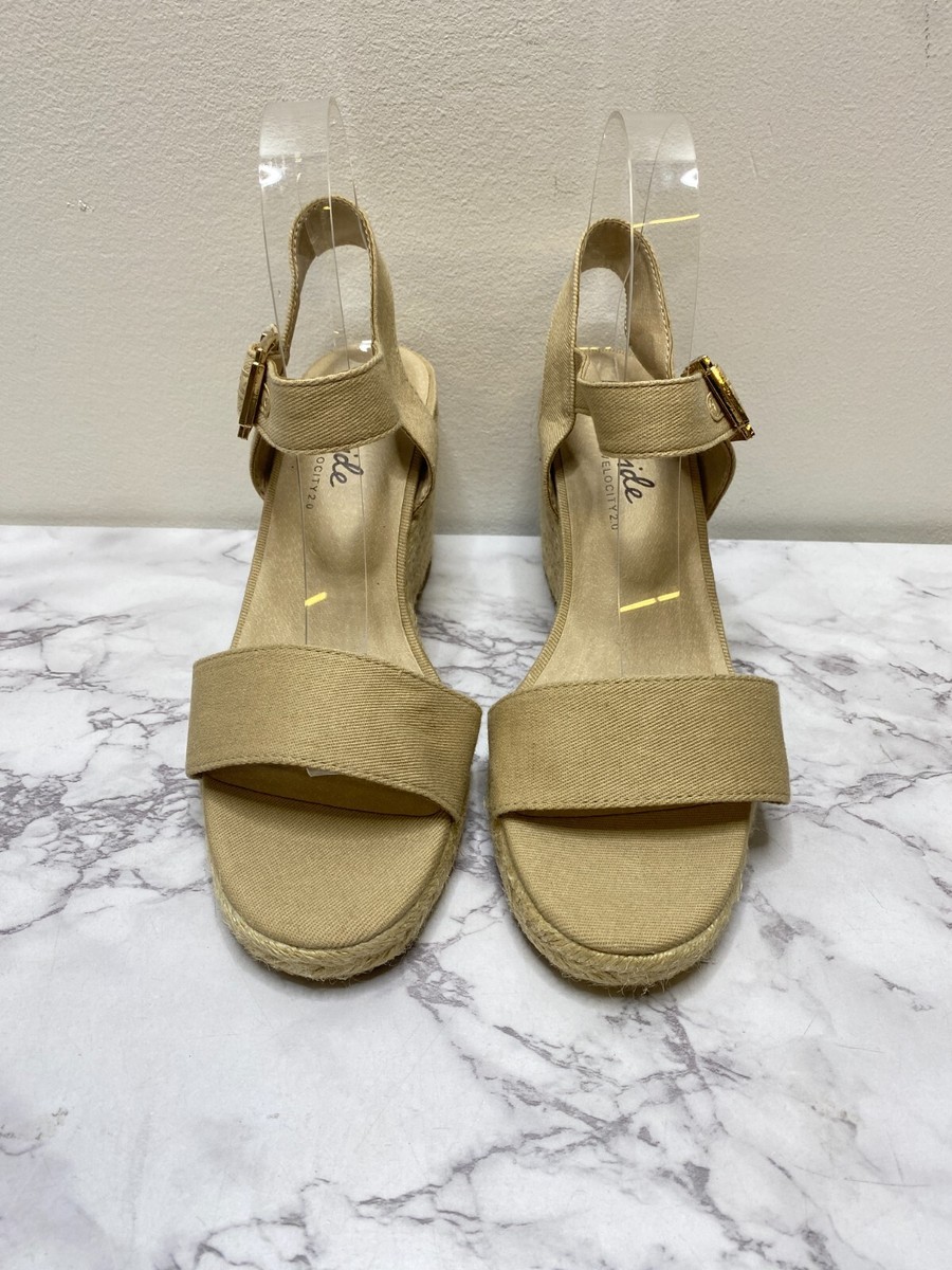 Life Stride Women\'s 11 tango Nude Espadrille Wedge LIFESTRIDE Tango 2 Womens Wedge Sandals COLOR TAUPE SIZE 11M  main image 3