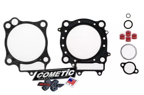 02-08 CRF450R CRF 450R Stock Bore Cometic Top End Gasket Kit KP RED Viton Seals