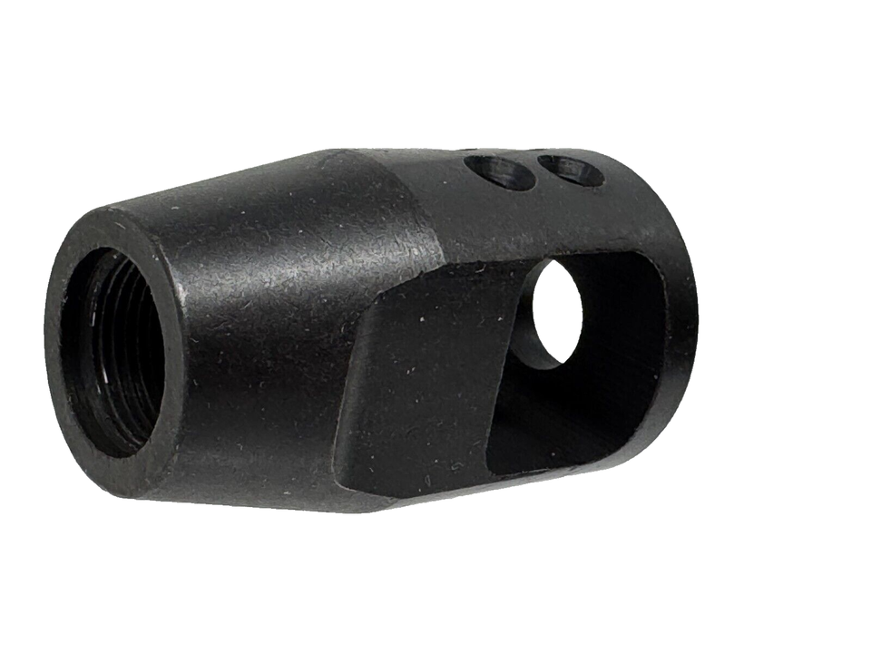 DB TAC All Steel 1/2x28 TPI Muzzle Brake With Free Crush Washer - For .22LR & 5.56 Caliber Firearms