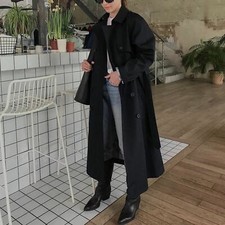 Uniqlo Jw Anderson Reversible Trench Coat In Navy Blue Size M