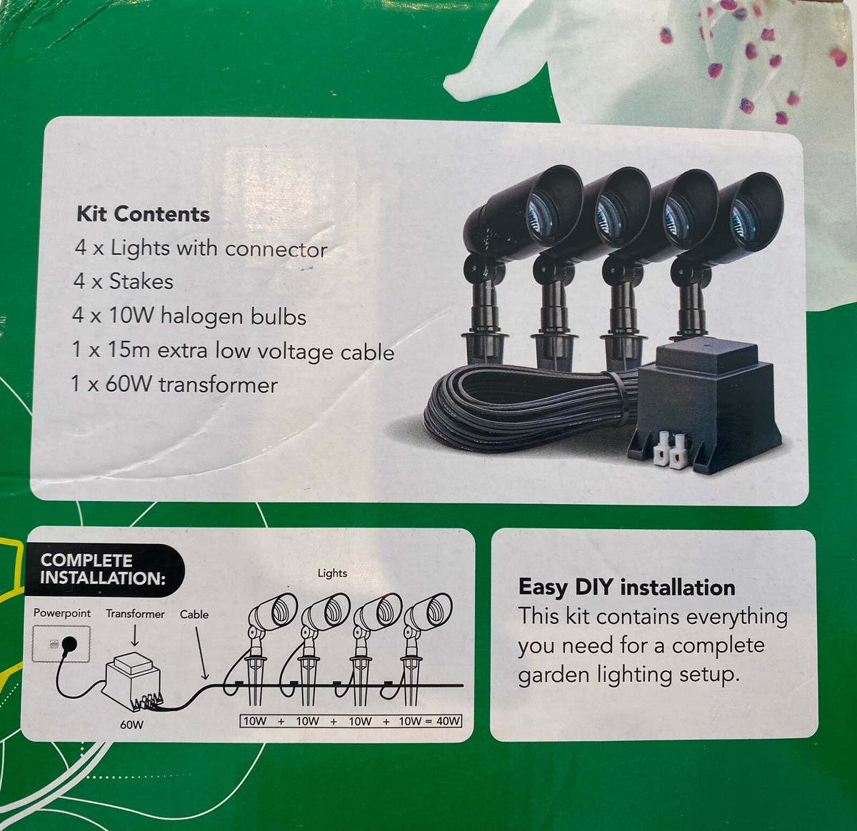 HPM 10W 12V DIY Garden Light Spotlight - Aluminium Black IP67 Outdoor Landscape Light (RGLVSBL)