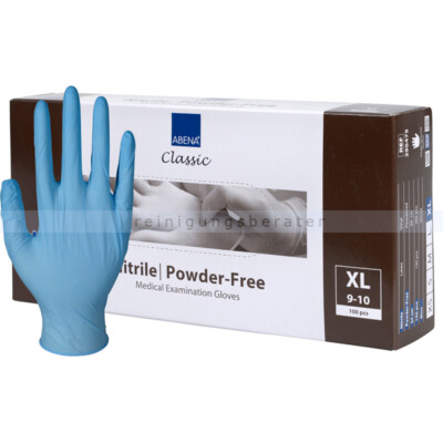 Einmalhandschuhe aus Nitril Abena blau XL Einweghandschuhe Schutzhandschuhe