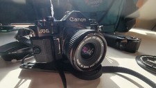 Canon A-1 SLR 35mm Film Camera w/ Canon Lens FD 28mm F3.5  Winder A2 
