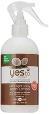 Yes To Coconut Hydrate & Restore ULTRA LIGHT Spray Body Lotion,10 fl oz 
