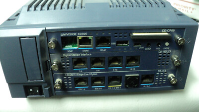 NEC SV8100 Phone System V9.5 CP00 CPU 4 Trunks 24-Digital 2-Analog Vmail-Email