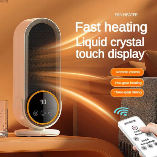 Ceramic Heater 1200W Portable Electric Space Heater with Fan for Large Room