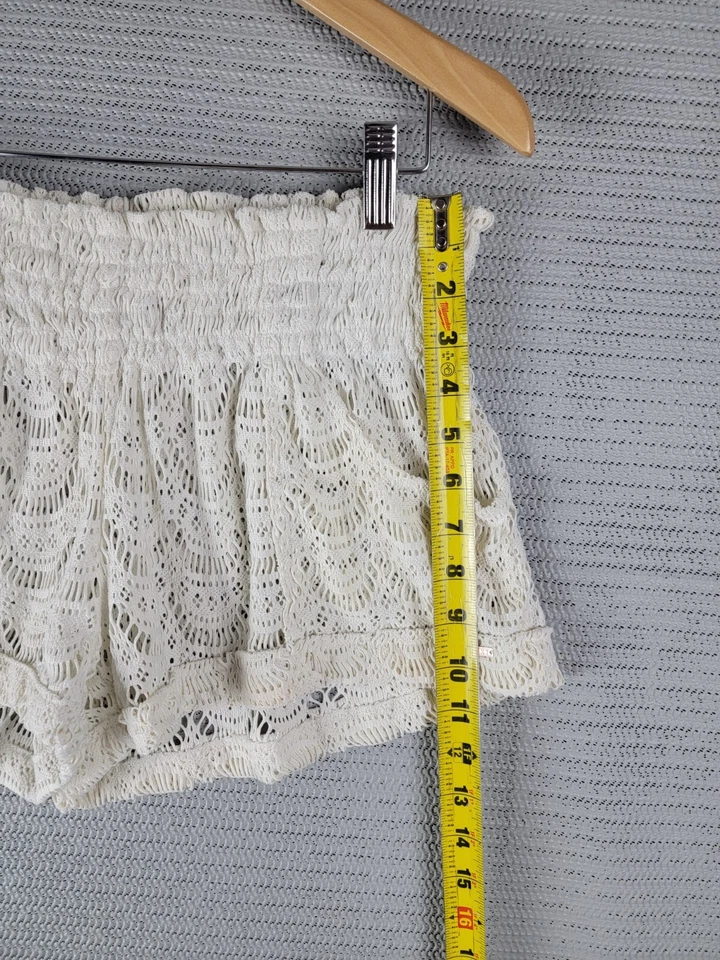 Roxy shorts lace pull-on size large casual semi-sheer beach - Image 3 of 4