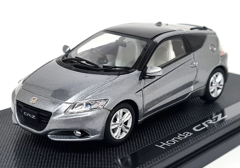 Литая под давлением гибридная серебристая модель автомобиля Honda CR-Z 2010 в масштабе 1:43 Ebbro - Изображение 3 из 4