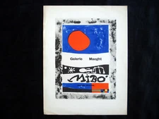 Joan Miro Galerie Maeght Oeuvres Recentes Original Lithograph inv961