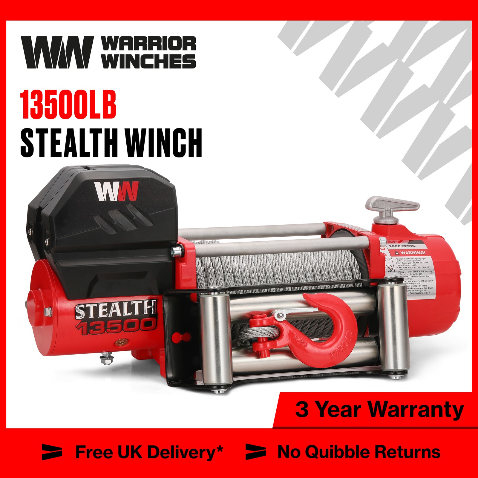 12V 4500lb/2041kg Car Electric Winch Fiber Rope With 2 Wireless Remote Controls - Image 29