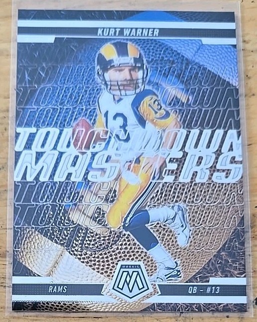 2025 Panini Mosaic - Kurt Warner #19 Touchdown Masters Rams