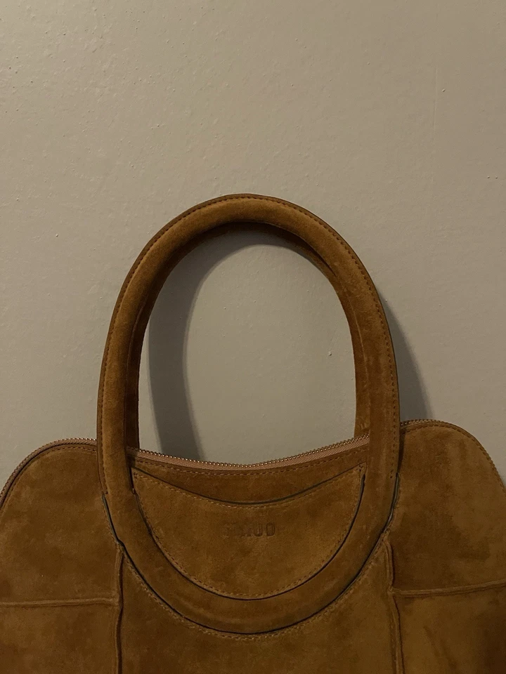 Bolso Cartera Staud Naomi Gamuza Cuero Marrón Tostado - Para Mujer Foto 2 de 4