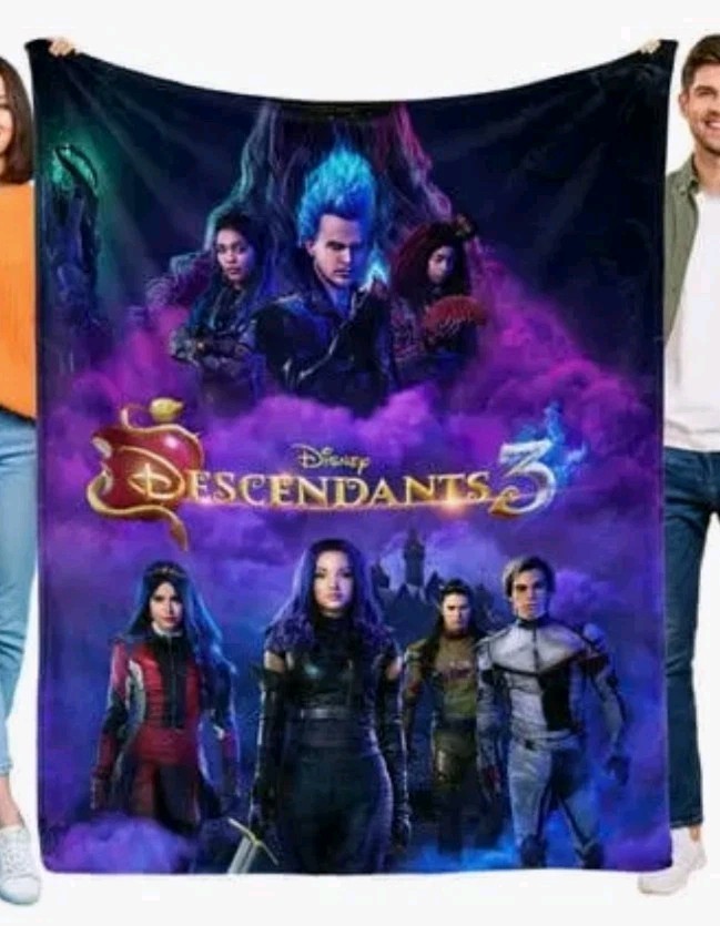 Disney The  Descendants 3 Bedding Soft  Throw Blanket 30×40 Guc