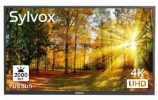 Sylvox 65 in 4K Outdoor TV 2000 Nits IP 55 Waterproof TV smart app Pool Series
