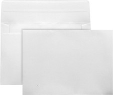 50 Pack White A7 5x7 Self-Sealing Envelopes for Invitations, Photos, Cards M