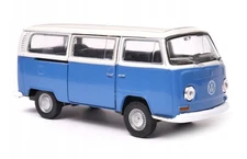 Welly 1972 Volkswagen Bus T2 Blue White 1:34 1:39 Scales 4.5 Inch US DUTIES PAID