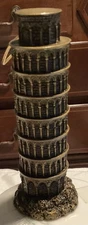 Italy Leaning Tower of Pisa Statue Resin Souvenir  Pisa 5" inches tall ornament 
