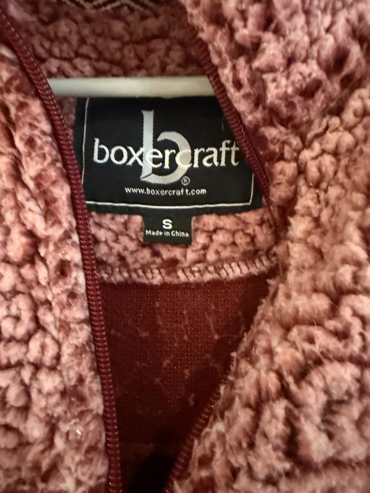 Chaqueta Pullover Mujer Stanford University Boxercraft Sherpa 1/4 Cremallera Pequeña Foto 3 de 4