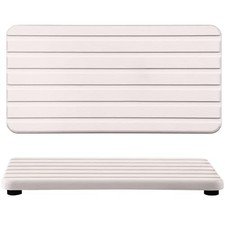 2 PCS Water Absorbent Diatomite Coasters 7.1" x 3.5" , Grooved Design, Water