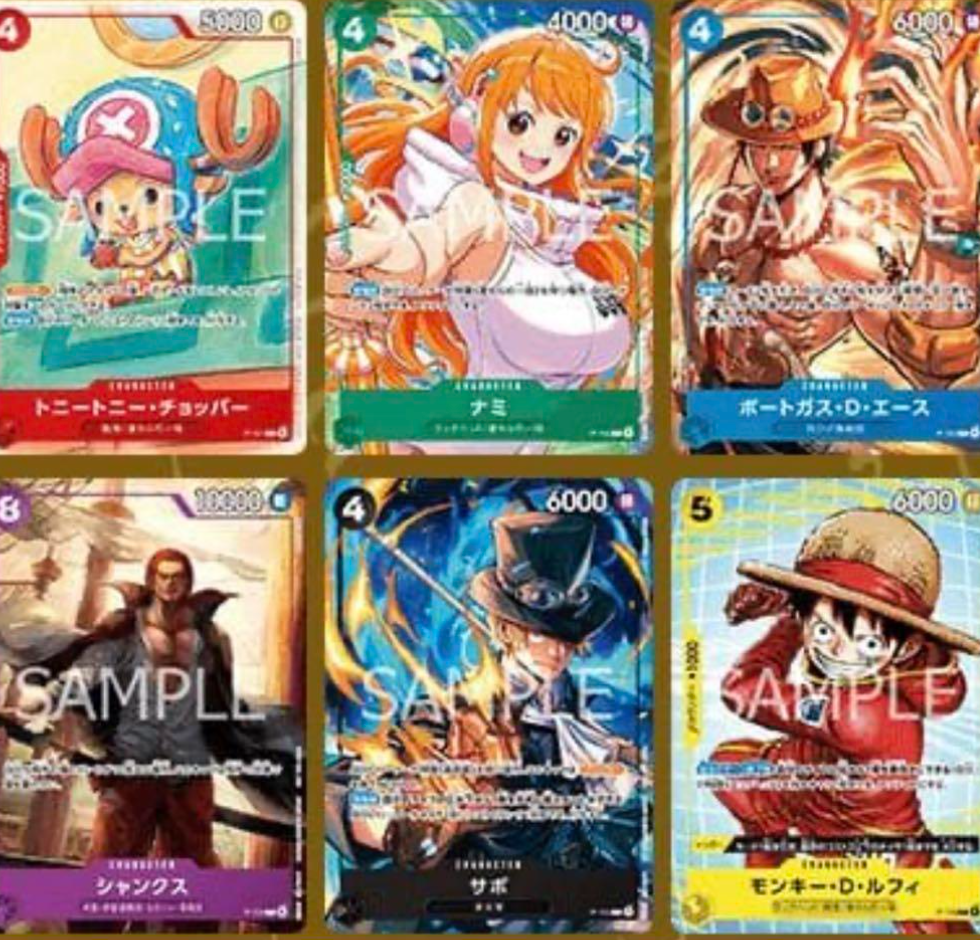 One Piece Mcdonald's 2025 Promo Card Game Complete Set Japanese