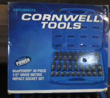 CORNWELL CBPI3MKITA 30 PC 1/2? Drive Cornwell bluePOWER Metric Power Socket Set