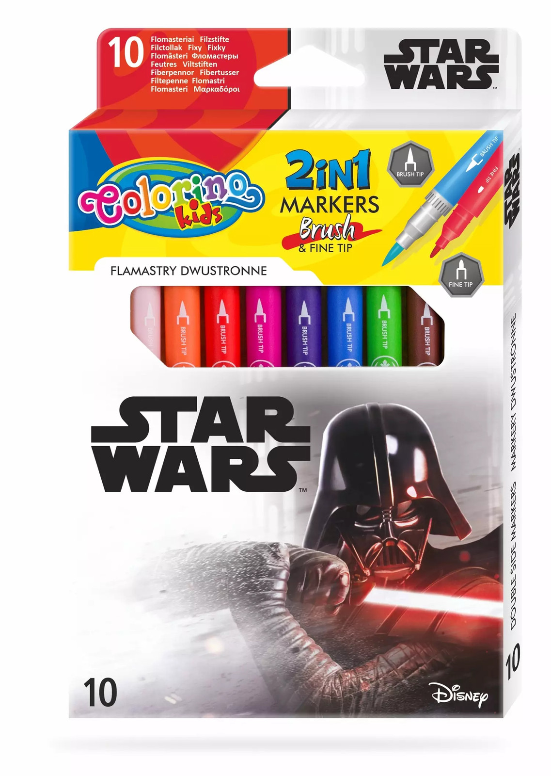 5907620189502 Flamastry dwustronne Colorino Kids 10 2990₽