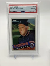 1985 TOPPS #307 SPARKY ANDERSON Detroit Tigers PSA 8 NM-MT