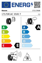 Nexen Winguard WT1 3PMSF DOT22 175/70 R14C 95/93T Winterreifen - Bild 3 von 3