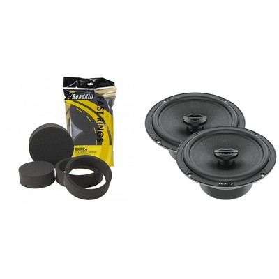 Hertz Cento Series CX165 6.5'' Two-Way Coaxial Speakers with RKFR6 Roadkill Fa...