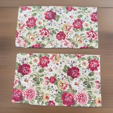 Vintage Ralph Lauren Constance Floral Standard Pillowcases Pair USA Cotton