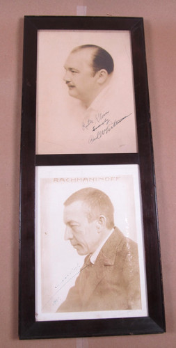 2 Signed photographs of Sergei Rachmaninoff & Paul Whiteman